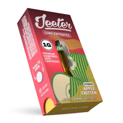 Apple Fritter vape concentrate featuring sweet apple and dessert-inspired terpene flavor, crafted for smooth vapor production and a rich aromatic cannabis profile.