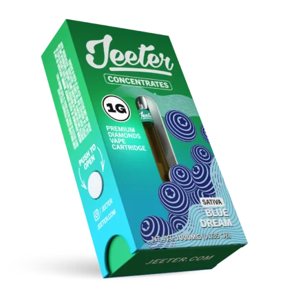 Blue Dream vape concentrate featuring sweet berry terpene flavor, crafted for smooth vapor production and a rich aromatic cannabis profile.