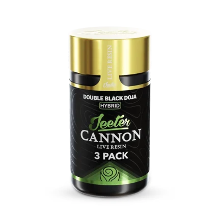 Double Black Doja Pre-Roll Cannon with Live Rosin – Premium Infused Cannabis Pre-Roll