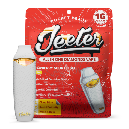 SSD Jeeter live resin vape crafted with high-quality cannabis extract, delivering potent effects, sweet citrus and earthy terpene flavor, and a smooth, flavorful vaping experience.