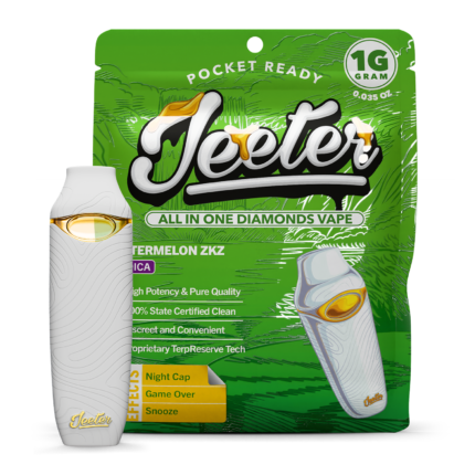 Pink Lemon live resin vape by Jeeter crafted with high-quality cannabis extract, delivering potent effects, sweet citrus lemon terpene flavor, and a smooth, flavorful vaping experience.